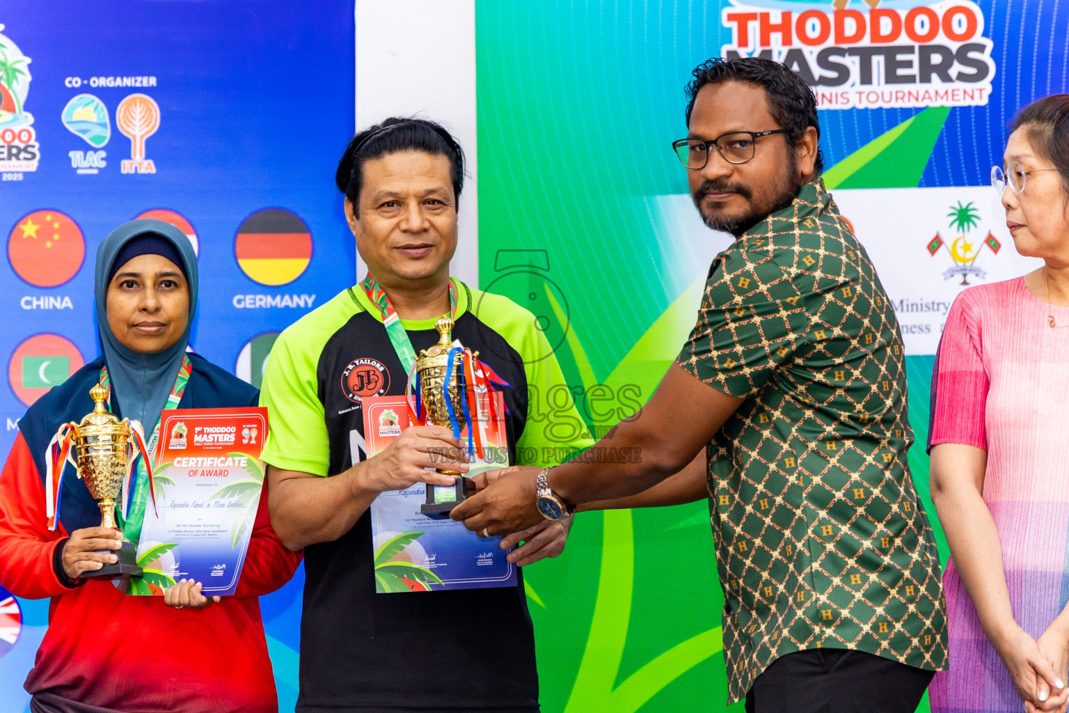 Day 3 of 1st Thoddoo Masters Table Tennis Tournament was held on Saturday, 23rd August 2025 in AA Thoddoo, Maldives. Photos: Nausham Waheed / images.mv