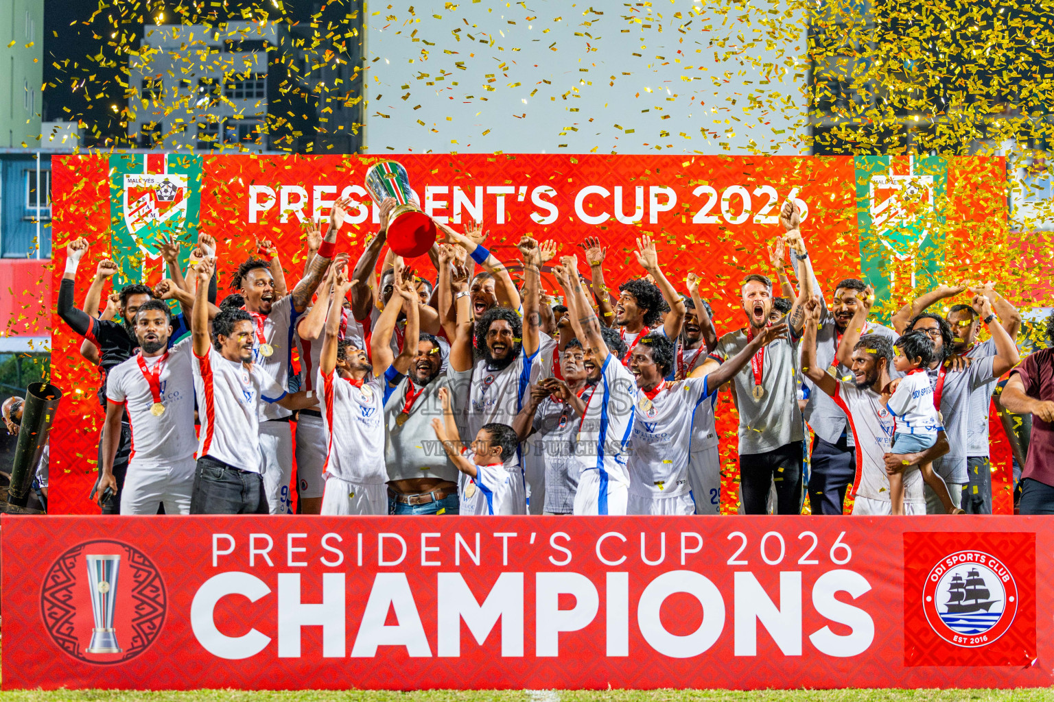 Maziya SR vs Odi SC in the Final President's Cup 2026 was held in National Football Stadium, Male', Maldives on Tuesday, 25th February 2026.
Photos: Ismail Thoriq / images.mv