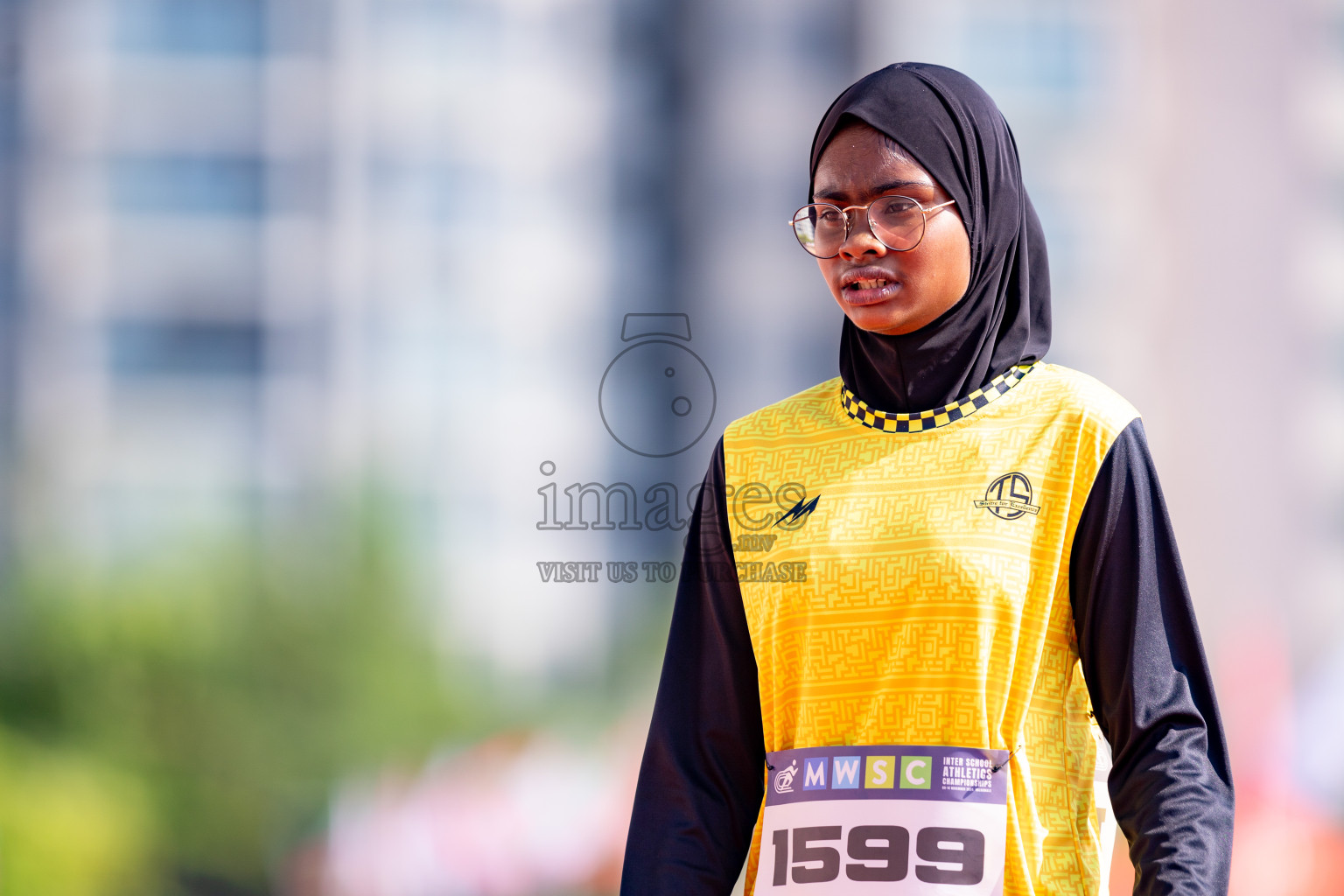 Day 3 of MWSC Interschool Athletics Championships 2024 held in Hulhumale Running Track, Hulhumale, Maldives on Monday, 11th November 2024. 
Photos by: Hassan Simah / Images.mv