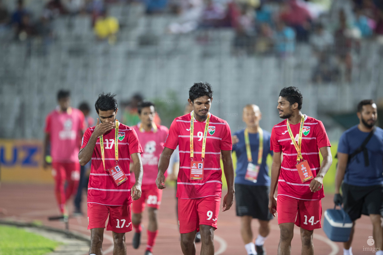 Maldives vs Sri Lanka in SAFF Suzuki Cup 2018 in Dhaka, Bangladesh, Friday, September 07, 2018. (Images.mv Photo/Hussain Sinan)