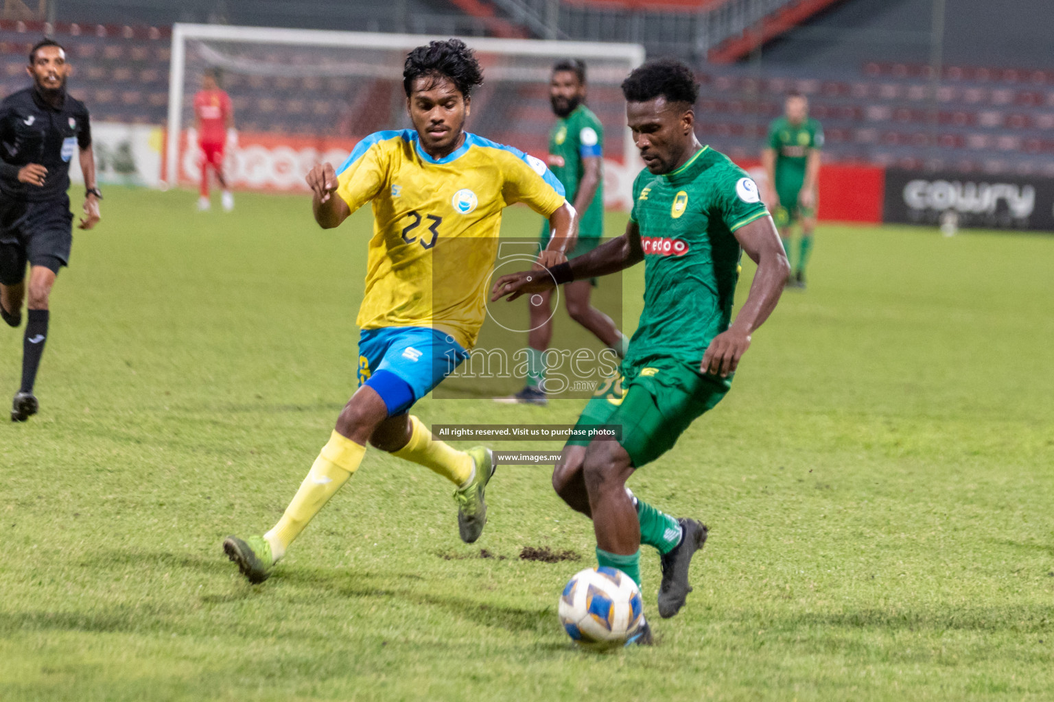 Club Valencia vs Maziya SRC in Ooredoo Dhivehi Premier League 2021/22 on 06 July 2022, held in National Football Stadium, Male', Maldives