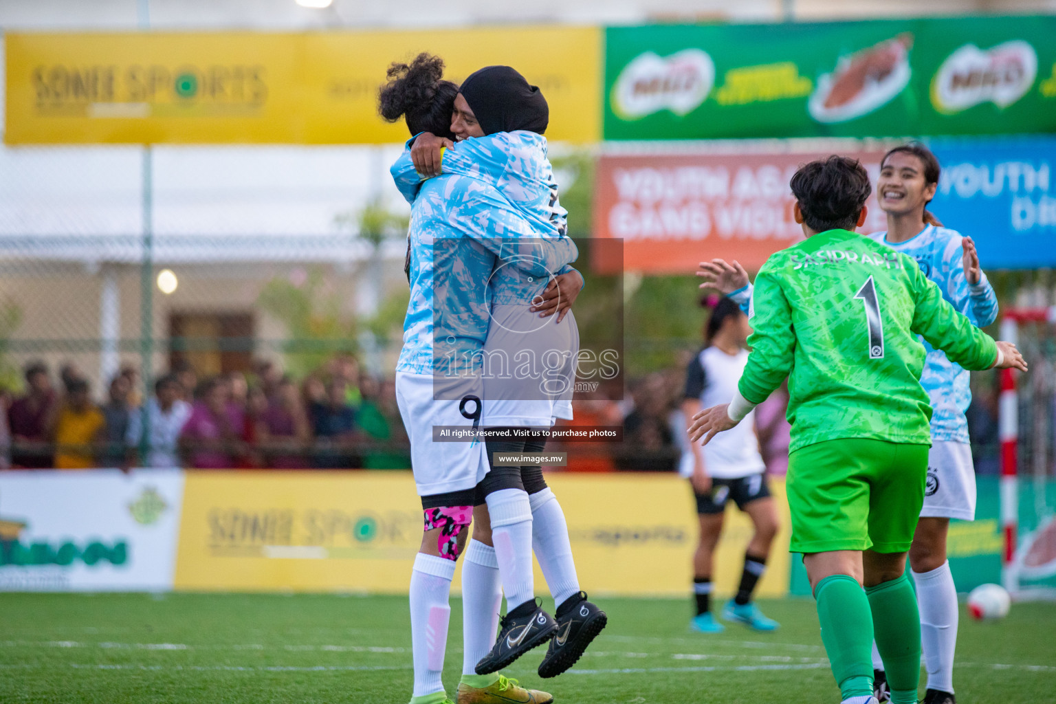 MPL vs DSC in Eighteen Thirty Women's Futsal Fiesta 2022 was held in Hulhumale', Maldives on Monday, 17th October 2022. Photos: Hassan Simah, Mohamed Mahfooz Moosa / images.mv