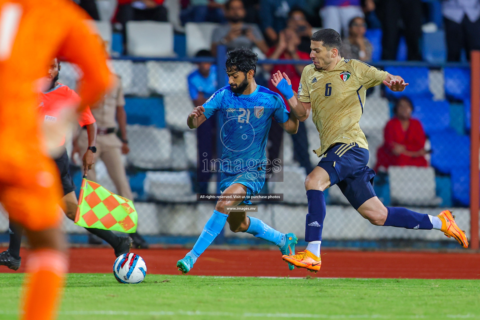 India vs Kuwait in SAFF Championship 2023 held in Sree Kanteerava Stadium, Bengaluru, India, on Tuesday, 27th June 2023. Photos: Nausham Waheed/ images.mv