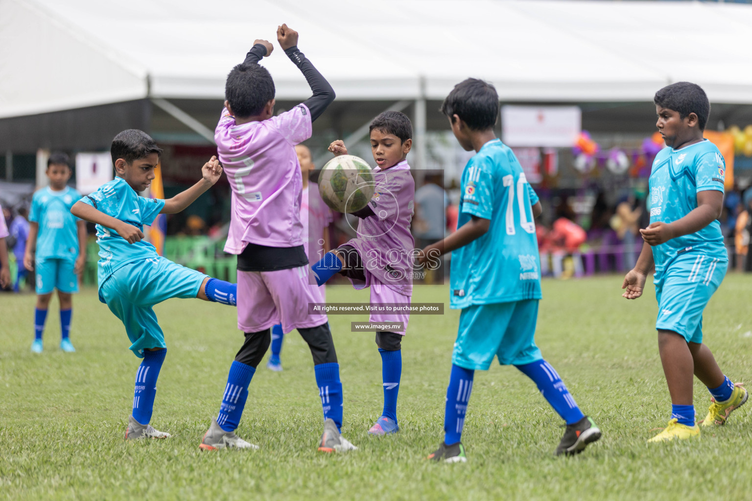 Day 1 of Nestle kids football fiesta, held in Henveyru Football Stadium, Male', Maldives on Wednesday, 11th October 2023 Photos: Shut Abdul Sattar/ Images.mv