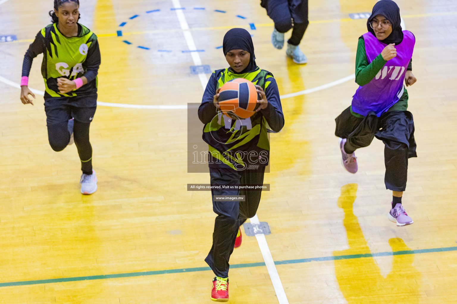 Day2 of 24th Interschool Netball Tournament 2023 was held in Social Center, Male', Maldives on 28th October 2023. Photos: Nausham Waheed / images.mv