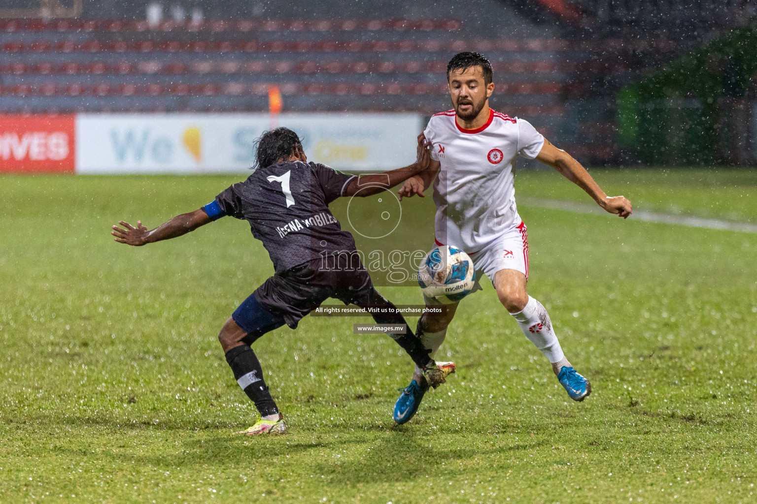 JJ Sports Club vs Buru Sports Club in the 2nd Division 2022 on 18th July 2022, held in National Football Stadium, Male', Maldives Photos: Hassan Simah / Images.mv