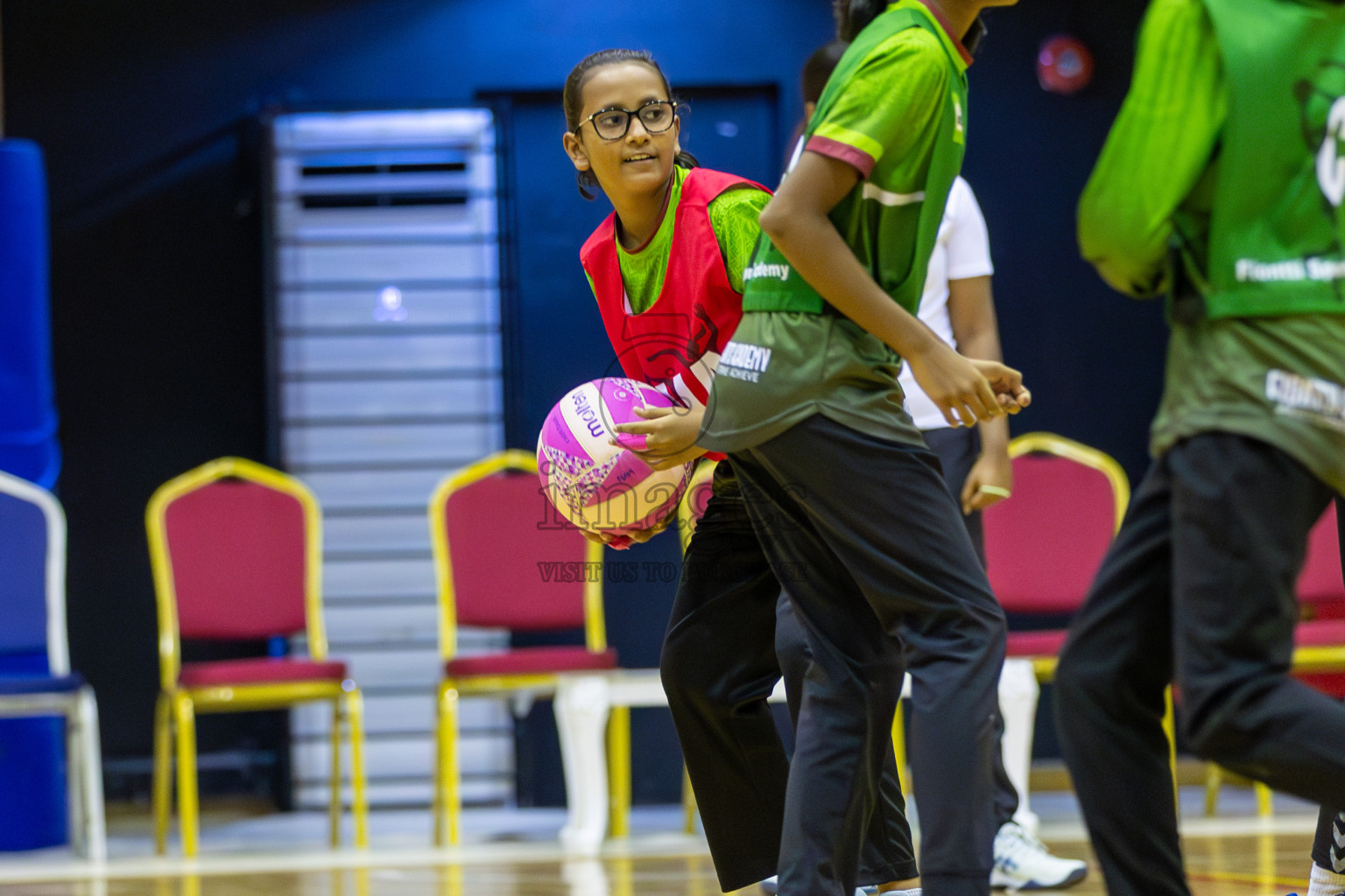 FIONTI Academy A vs Fionti SC in Day 3 of 3rd Netball Junior Championship, held at Social Center on Wednesday 22nd January 2025 . Photos: Shuu Abdul Sattar / images.mv