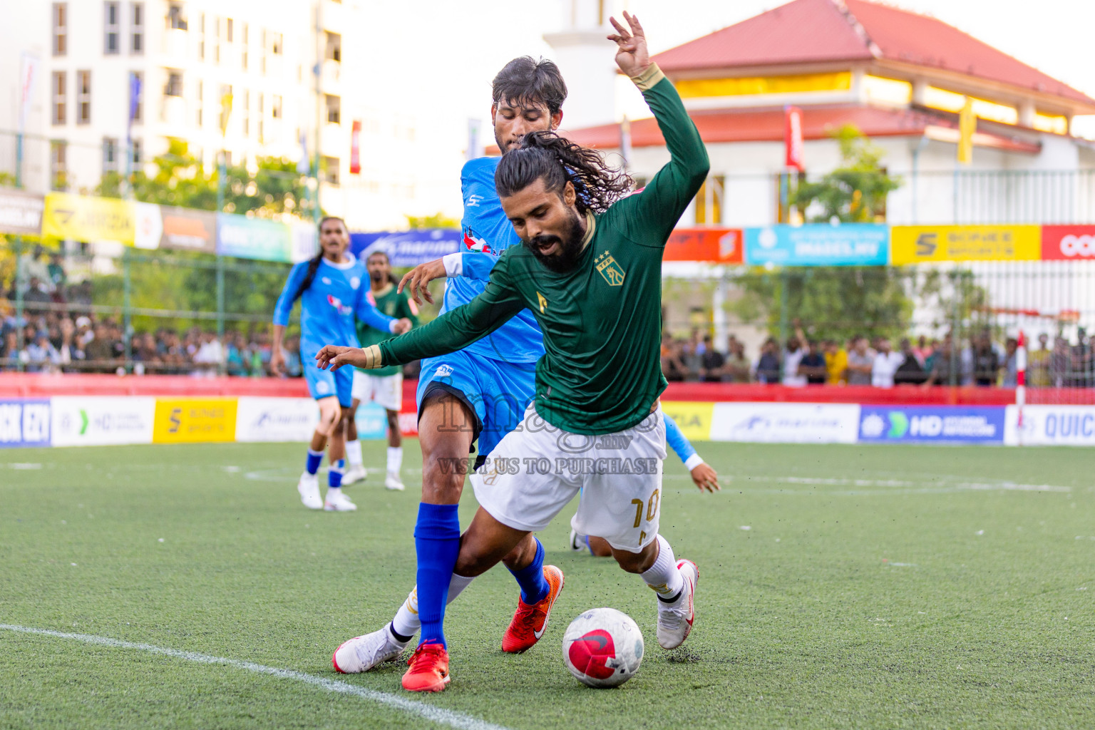 Th.Veymandoo vs Th.Thimarafushi in Day 6 of Golden Futsal Challenge 2024 was held on Saturday, 20th January 2024, in Hulhumale', Maldives 
Photos: Hassan Simah / images.mv