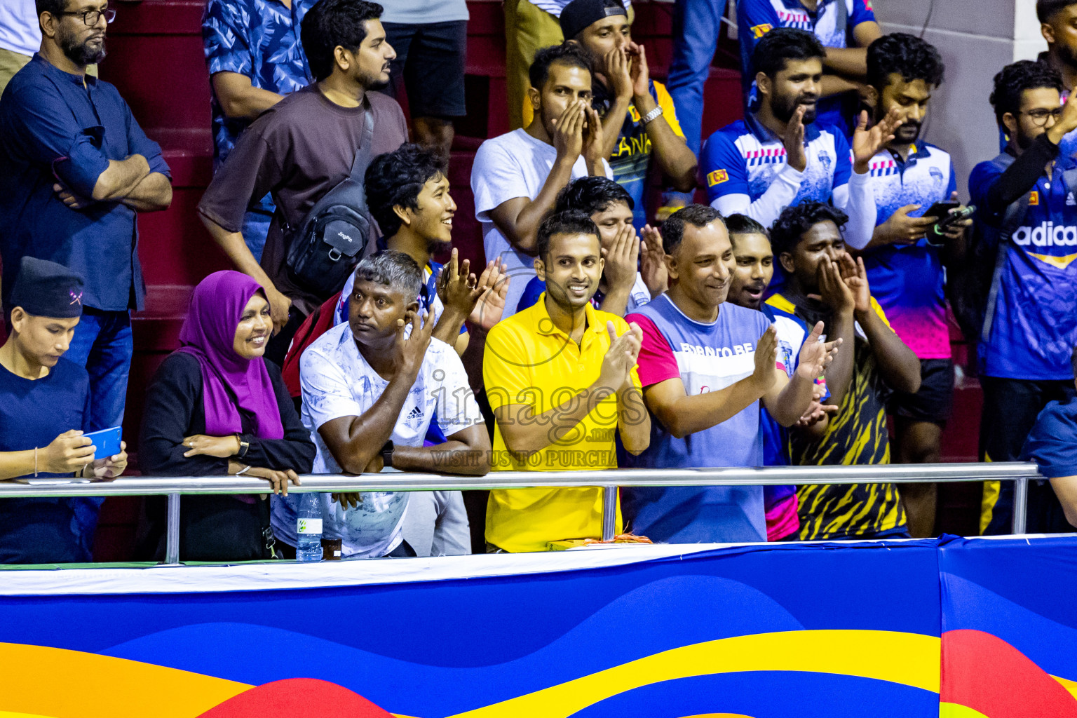 Nepal vs Sri Lanka in Day 1 of CAVA U20 Woman's Volleyball Championship 2024 was held in Social Center, Male', Maldives on 18th July 2024. Photos: Nausham Waheed / images.mv