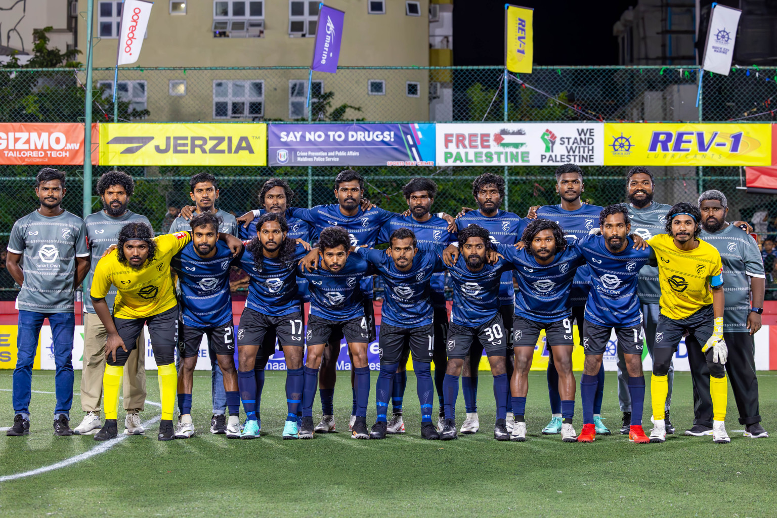 K Gaafaru vs B Eydhafushi in Zone 3 Final on Day 38 of Golden Futsal Challenge 2024 which was held on Friday, 23rd February 2024, in Hulhumale', Maldives Photos: Ismail Thoriq / images.mv