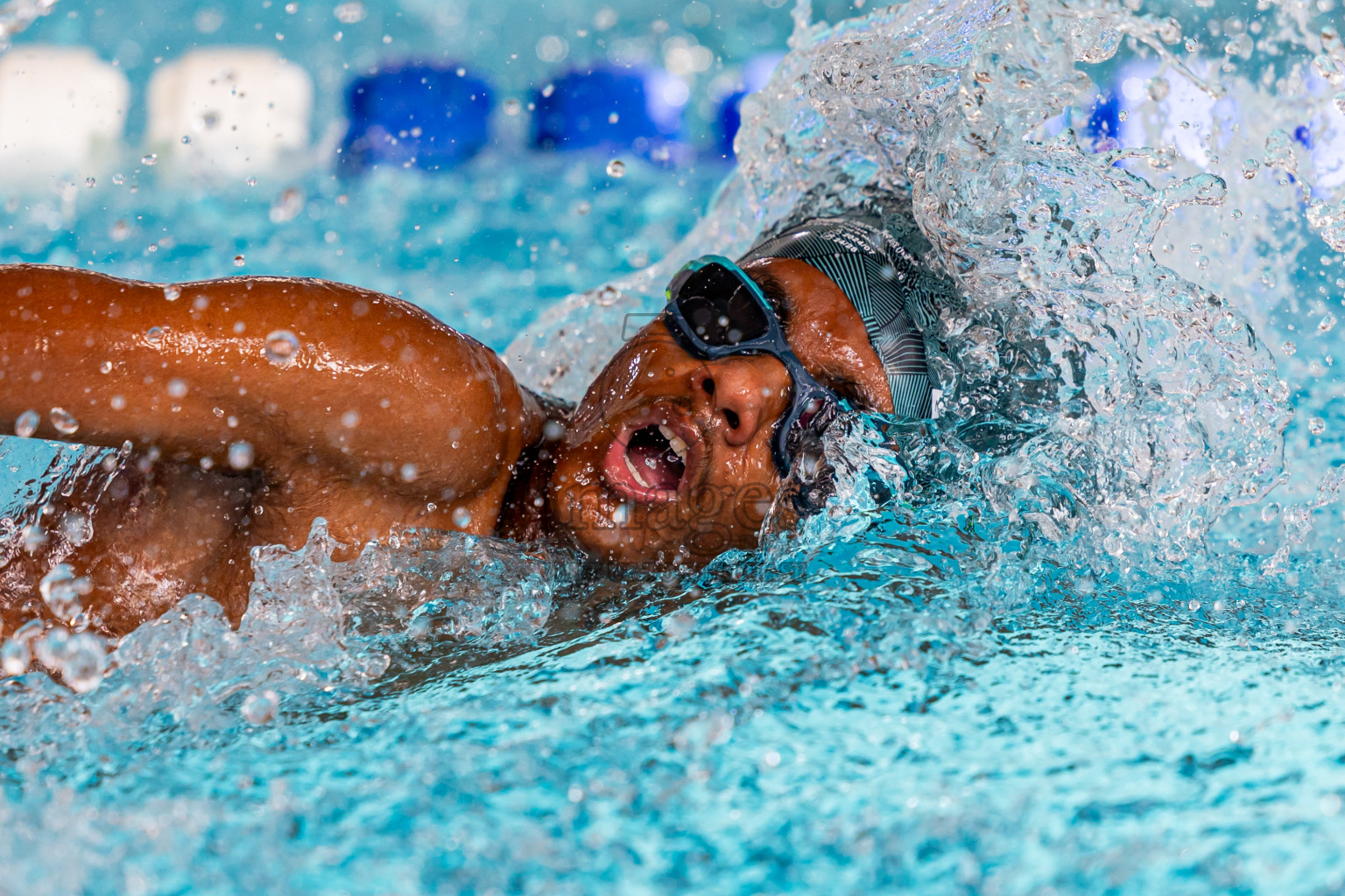 Day 1 of National Swimming Competition 2024 held in Hulhumale', Maldives on Friday, 13th December 2024. Photos: Nausham Waheed / images.mv