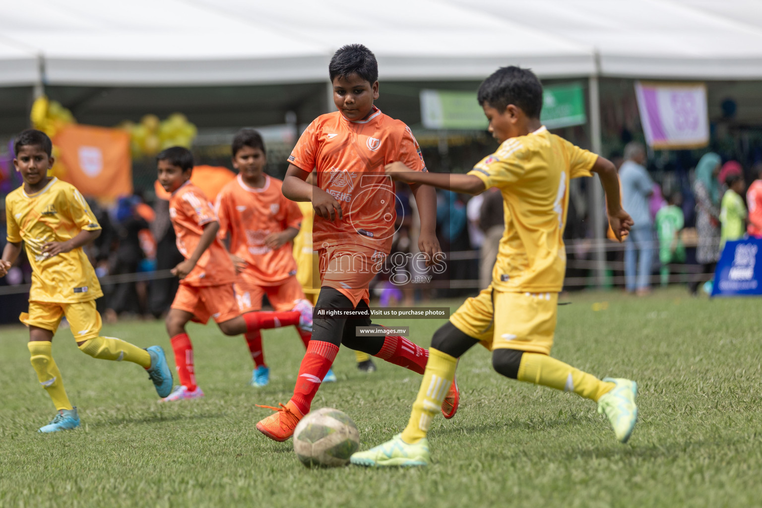 Day 1 of Nestle kids football fiesta, held in Henveyru Football Stadium, Male', Maldives on Wednesday, 11th October 2023 Photos: Shut Abdul Sattar/ Images.mv