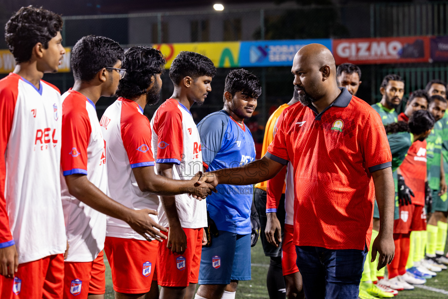Th. Kinbidhoo VS Th. Dhiyamigili in Day 18 of Golden Futsal Challenge 2025 was held on Wednesday, 22nd January 2025, in Hulhumale', Maldives. Photos: Nausham Waheed / images.mv