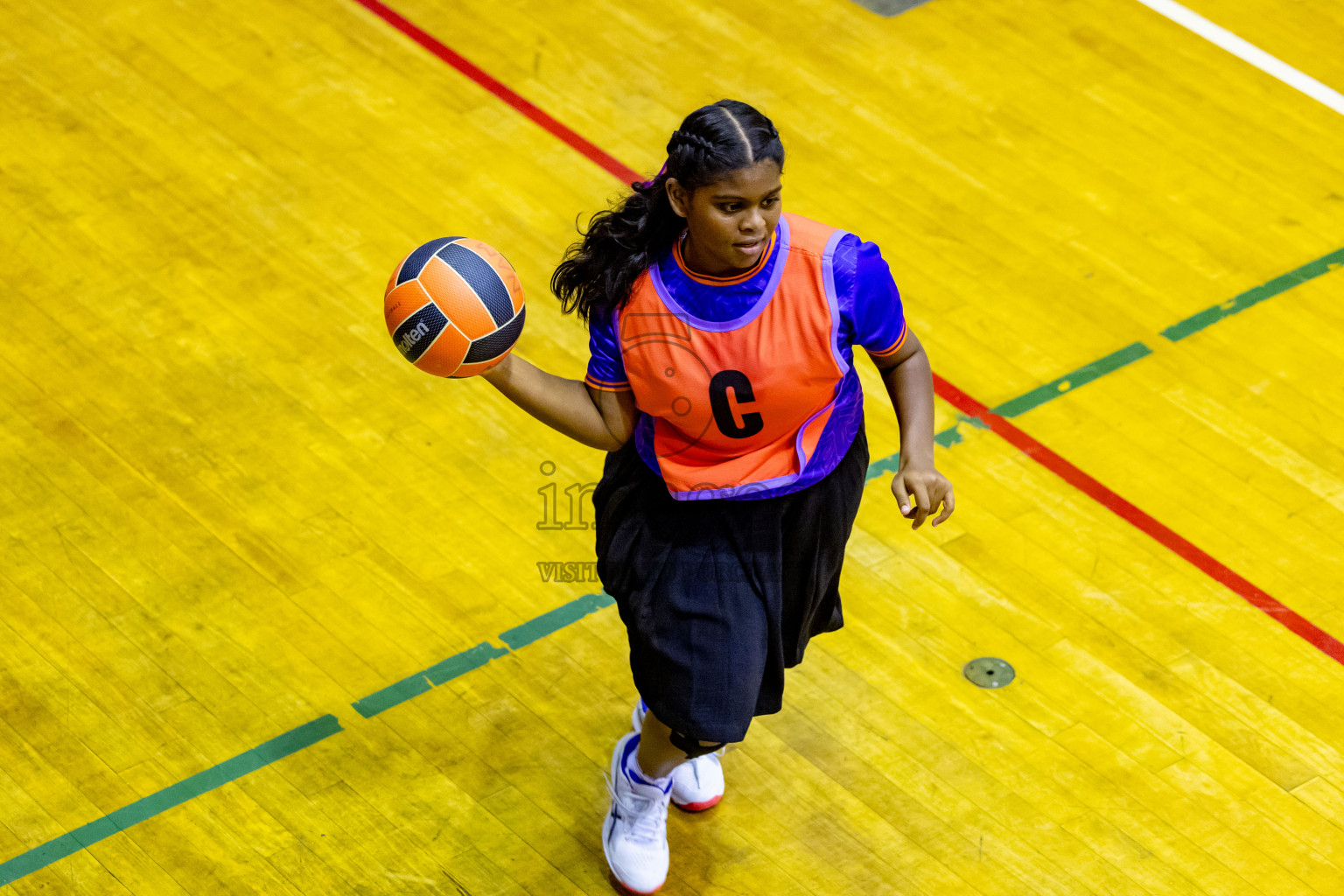 Day 14 of 25th Inter-School Netball Tournament was held in Social Center at Male', Maldives on Sunday, 25th August 2024. Photos: Nausham Waheed / images.mv