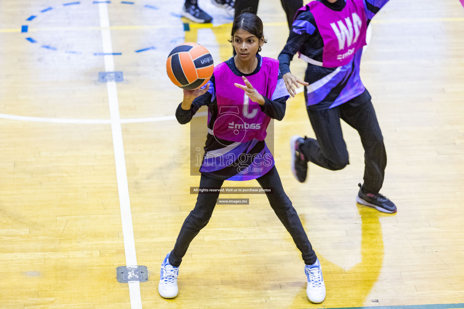 Day3 of 24th Interschool Netball Tournament 2023 was held in Social Center, Male', Maldives on 29th October 2023. Photos: Nausham Waheed, Mohamed Mahfooz Moosa / images.mv