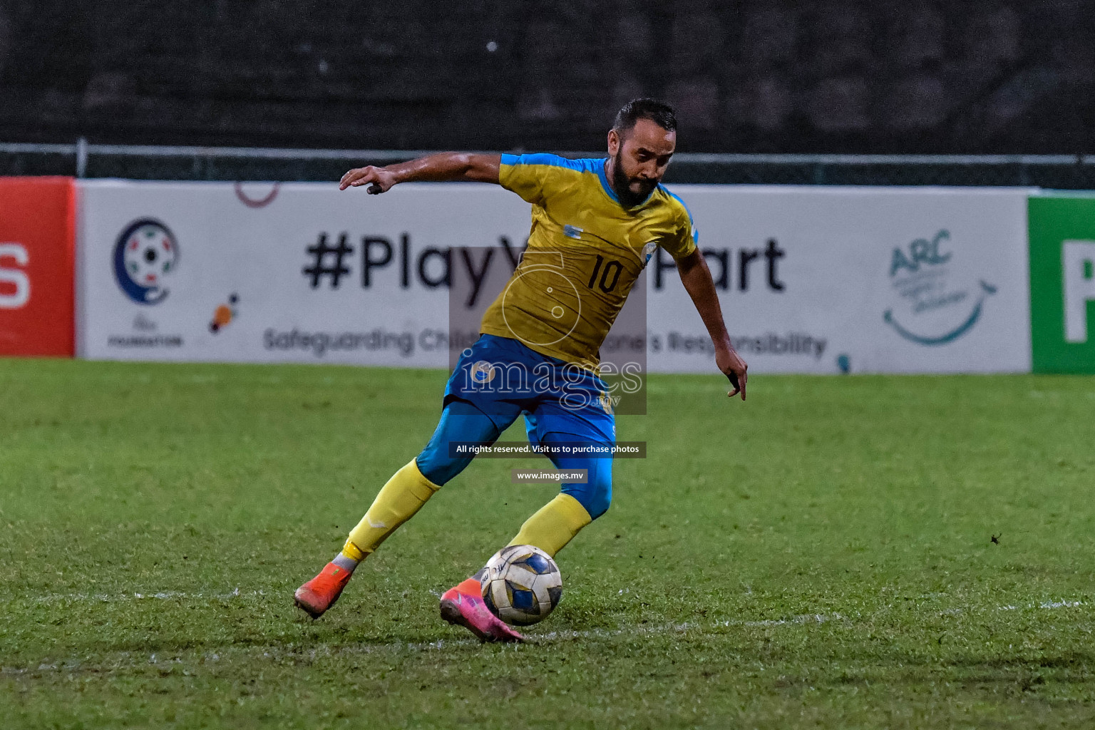 Club Valencia vs Super United sports in the FA Cup 2022 on 18th Aug 2022, held in National Football Stadium, Male', Maldives Photos: Nausham Waheed / Images.mv