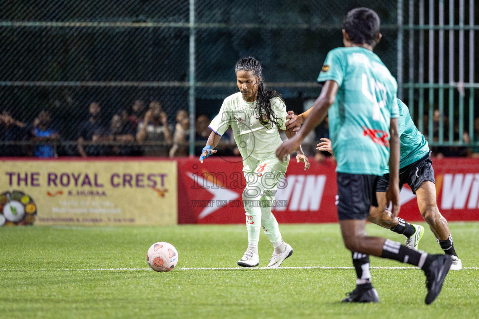 RRC vs Customs RC in Day 7 of Club Maldives Cup 2025 was held in Rehendhi Futsal Ground, Hulhumale', Maldives on Tuesday, 7 October 2025. 
Photos: Hassan Simah / images.mv