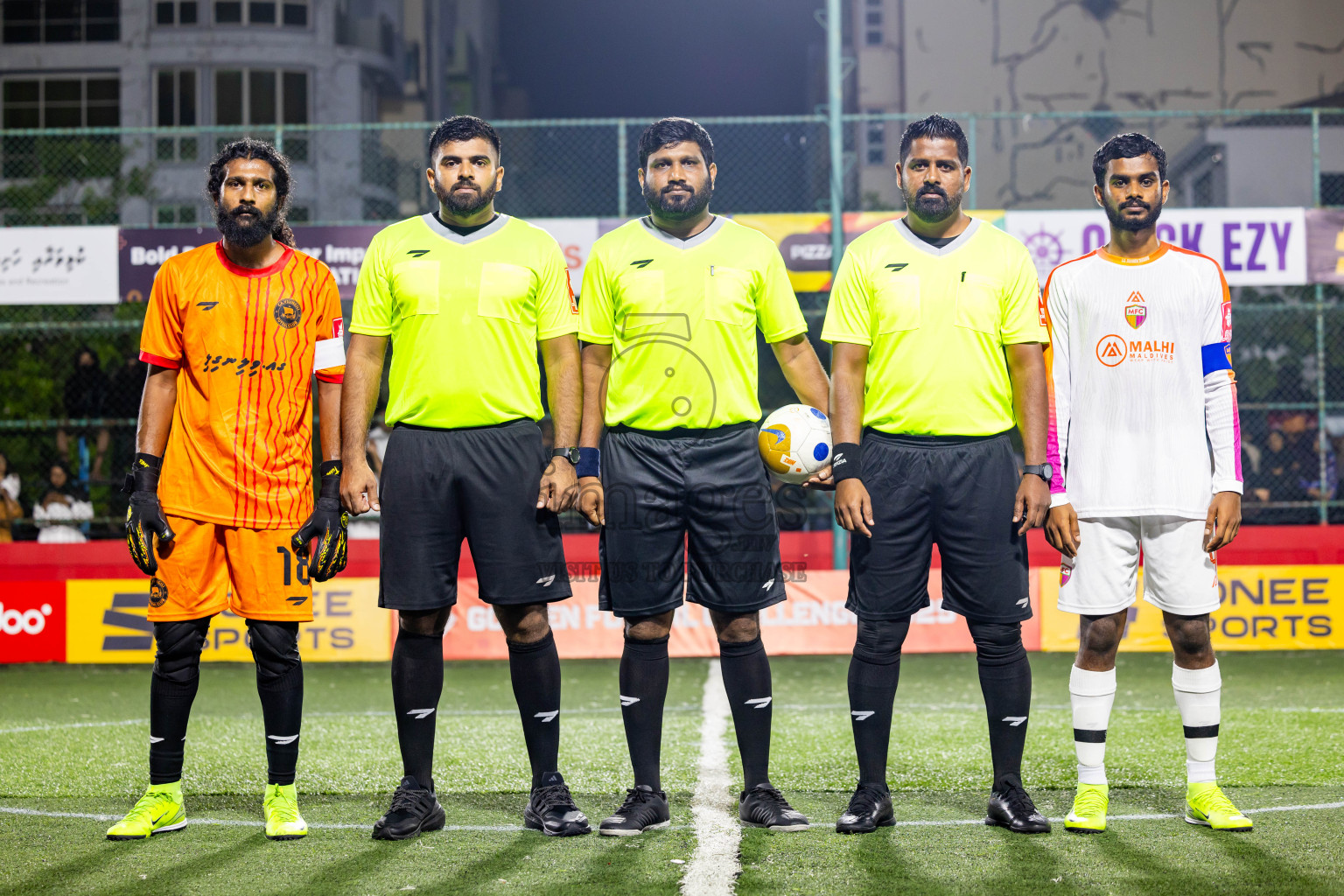 GA Maamendhoo VS GA Villingili in Day 8 of Golden Futsal Challenge 2025 was held on Sunday, 12th January 2025, in Hulhumale', Maldives Photos: Nausham Waheed , Ismail Thoriq / images.mv