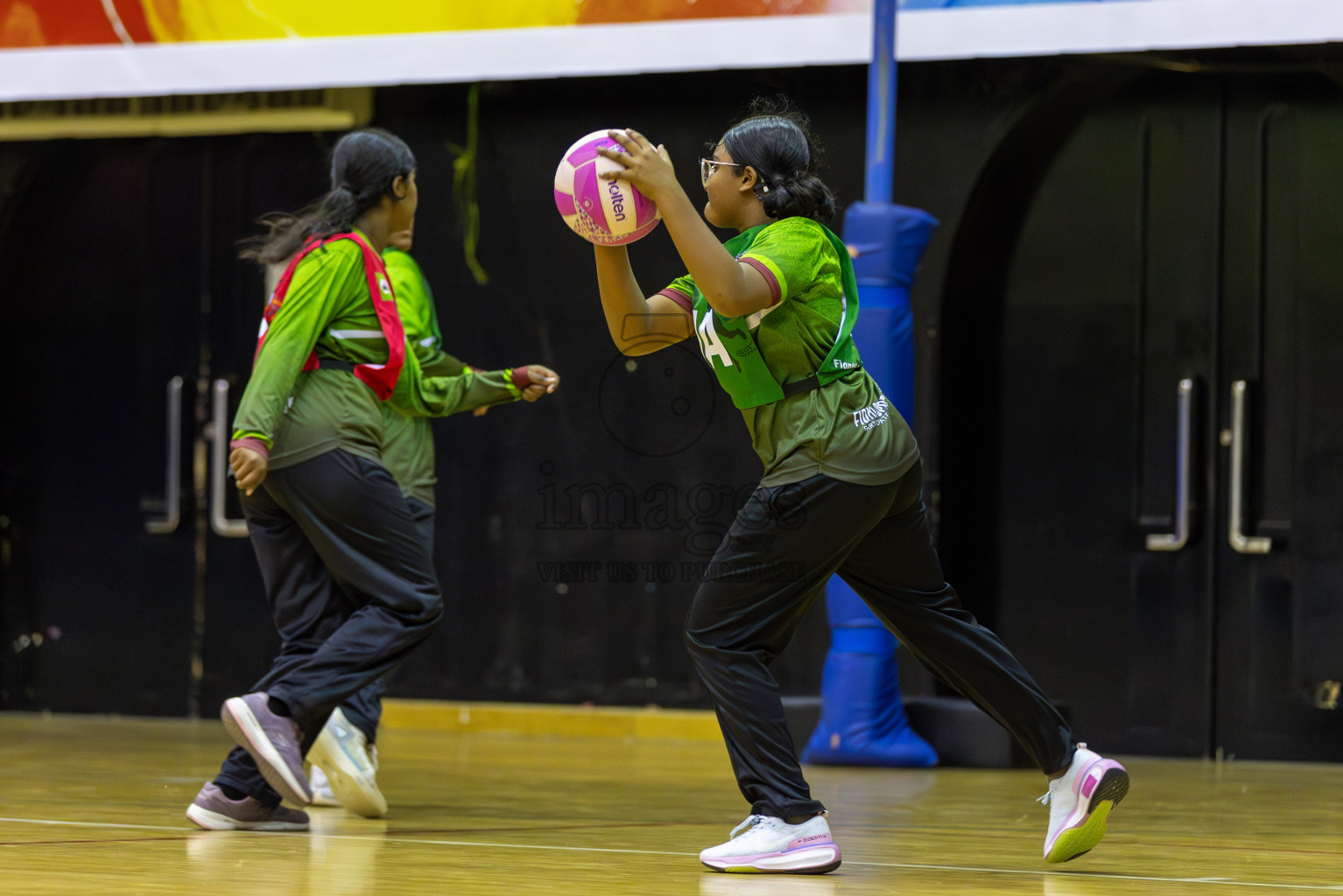 FIONTI Academy A vs Fionti SC in Day 3 of 3rd Netball Junior Championship, held at Social Center on Wednesday 22nd January 2025 . Photos: Shuu Abdul Sattar / images.mv