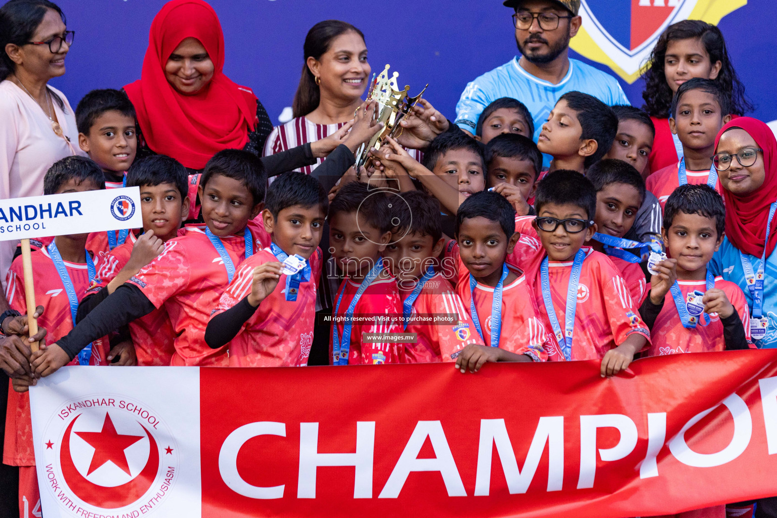 Day 4 of Nestle Kids Football Fiesta, held in Henveyru Football Stadium, Male', Maldives on Saturday, 14th October 2023 Photos: Nausham Waheed  / images.mv