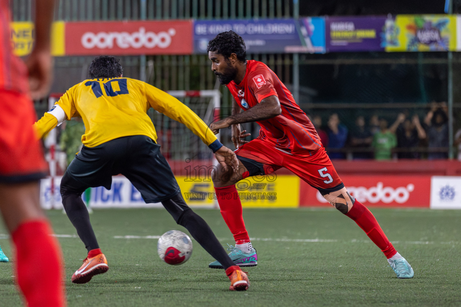 N Velidhoo vs N Maafaru in Day 18 of Golden Futsal Challenge 2024 was held on Thursday, 1st February 2024, in Hulhumale', Maldives Photos: Mohamed Mahfooz Moosa, / images.mv