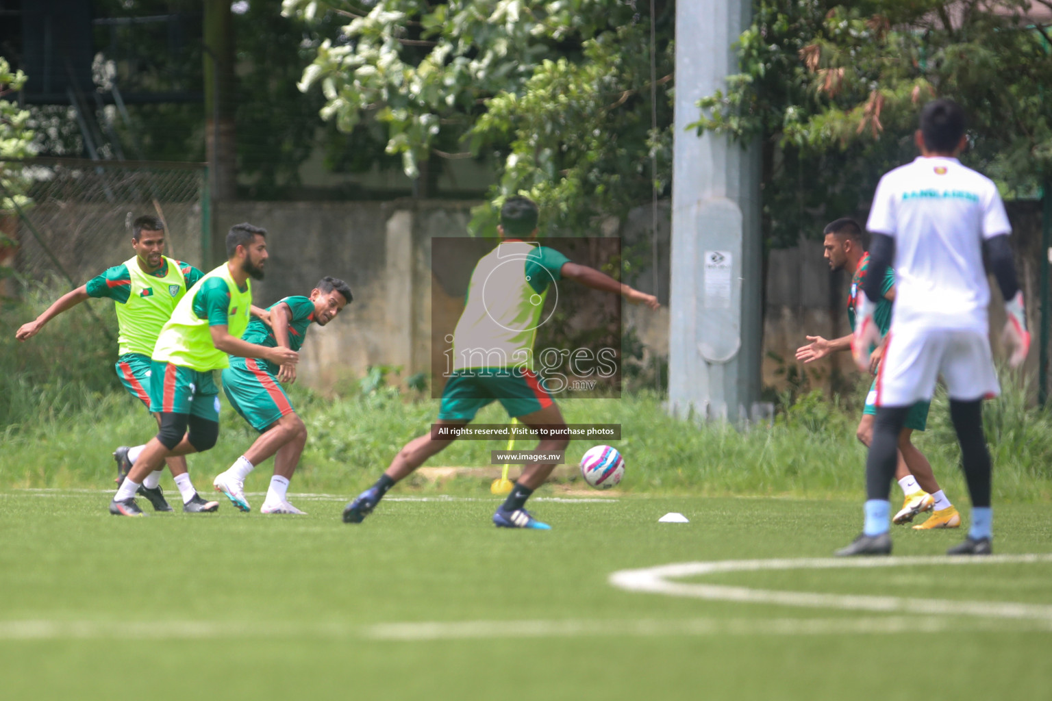 Maldives and Bangladesh Practice Sessions on 23 June 2023 before their match in Bangabandhu SAFF Championship 2023 held in Bengaluru Football Tournament