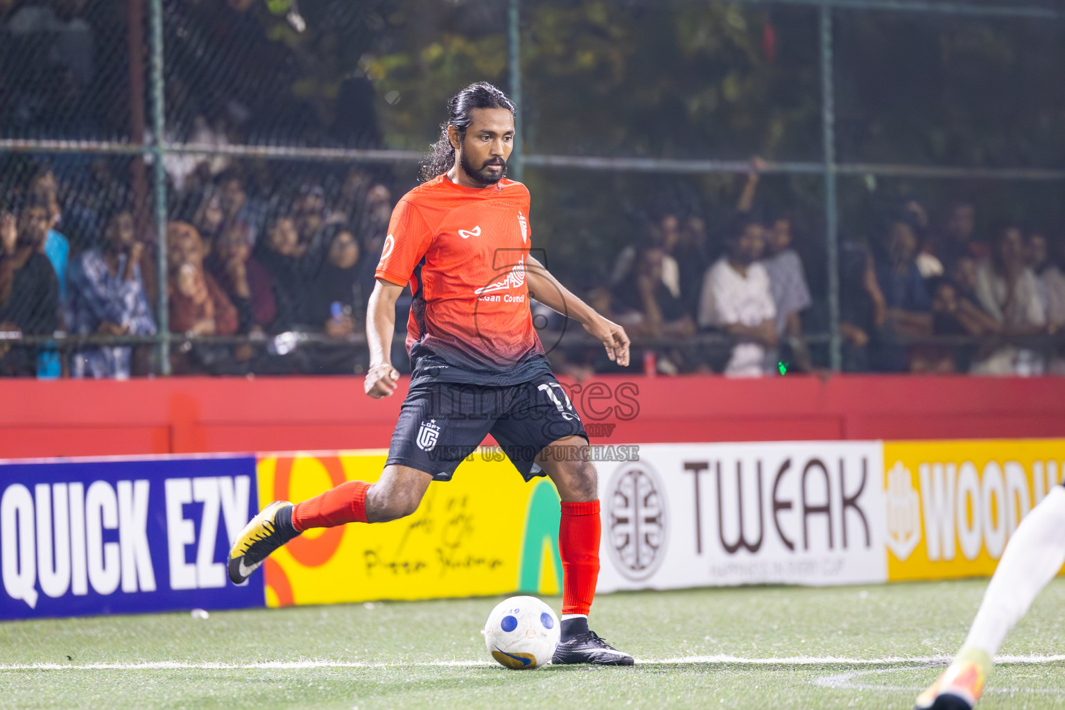 L Gan vs L Maabaidhoo in Day 14 of Golden Futsal Challenge 2025 was held on Saturday, 18th January 2025, in Hulhumale', Maldives. Photos: Ismail Thoriq / images.mv