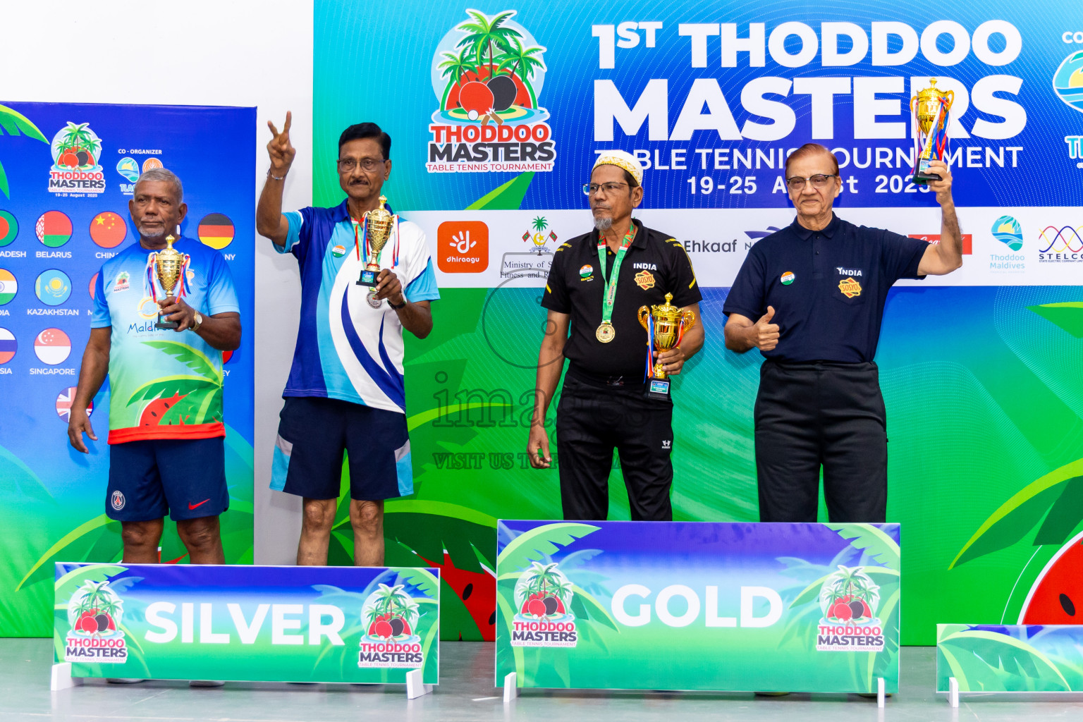 Day 3 of 1st Thoddoo Masters Table Tennis Tournament was held on Saturday, 23rd August 2025 in AA Thoddoo, Maldives. Photos: Nausham Waheed / images.mv