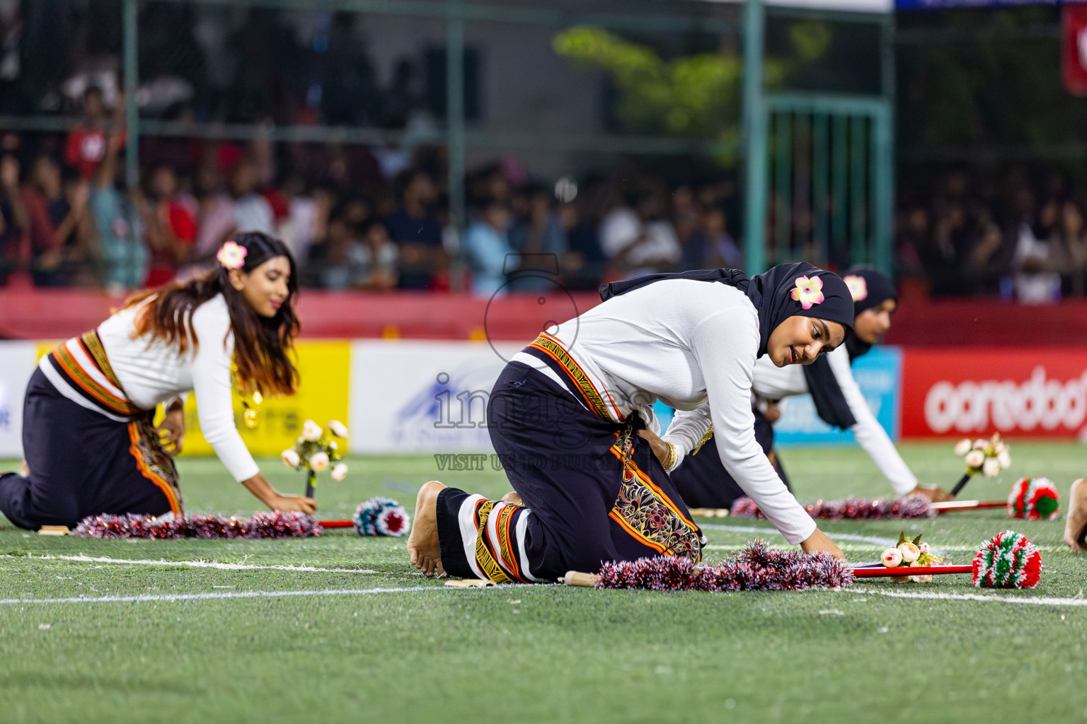 L. Gan VS B. Eydhafushi in the Finals of Golden Futsal Challenge 2024 which was held on Thursday, 7th March 2024, in Hulhumale', Maldives. 
Photos: Hassan Simah / images.mv