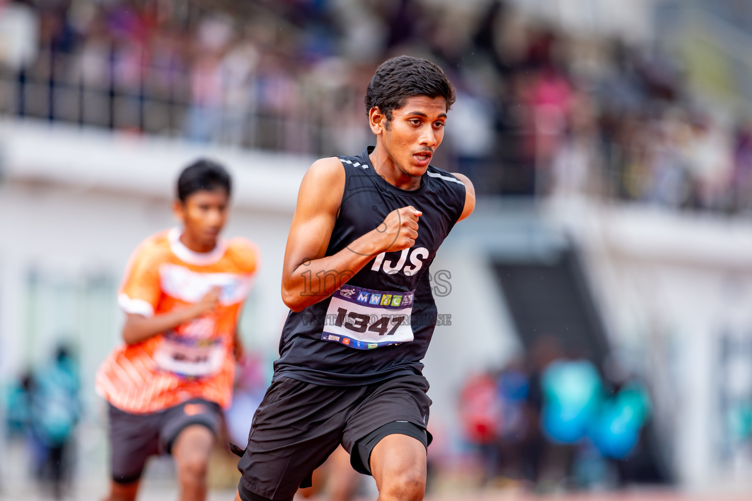 Day 6 of MWSC Interschool Athletics Championships 2024 held in Hulhumale Running Track, Hulhumale, Maldives on Thursday, 14th November 2024. Photos by: Nausham Waheed / Images.mv