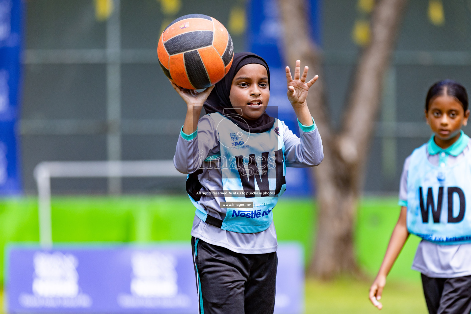 Day 1 of Nestle' Kids Netball Fiesta 2023 held in Henveyru Stadium, Male', Maldives on Thursday, 30th November 2023. Photos by Nausham Waheed / Images.mv