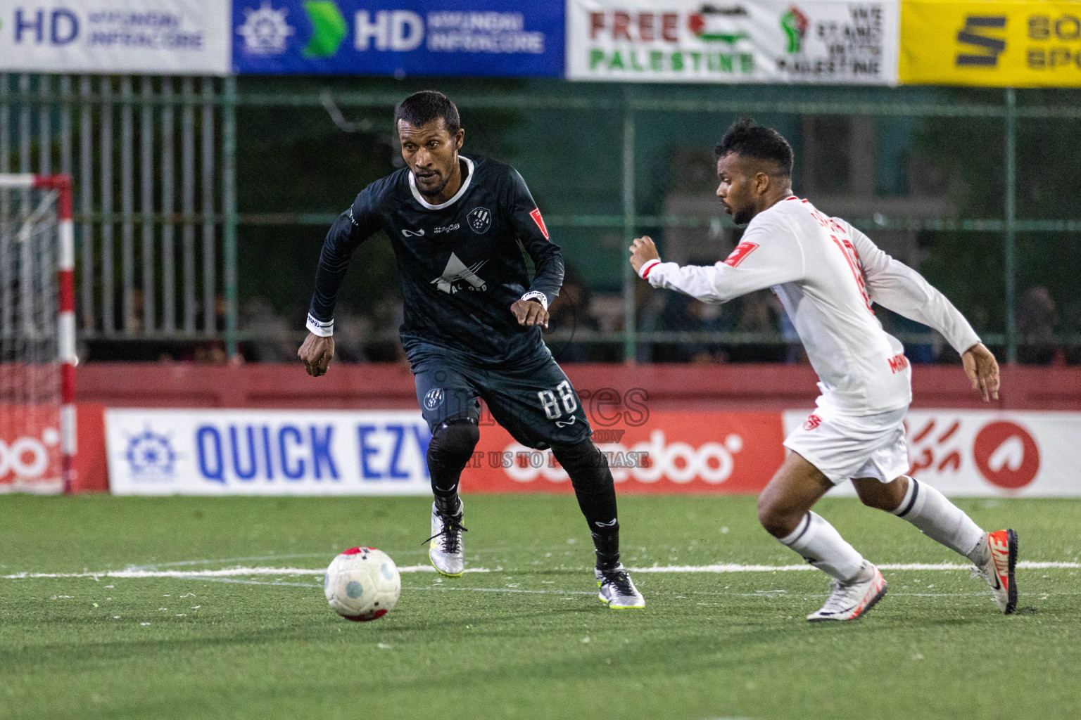 R Hulhudhuffaaru vs R Fainu in Day 10 of Golden Futsal Challenge 2024 was held on Tuesday, 23rd January 2024, in Hulhumale', Maldives Photos: Nausham Waheed / images.mv