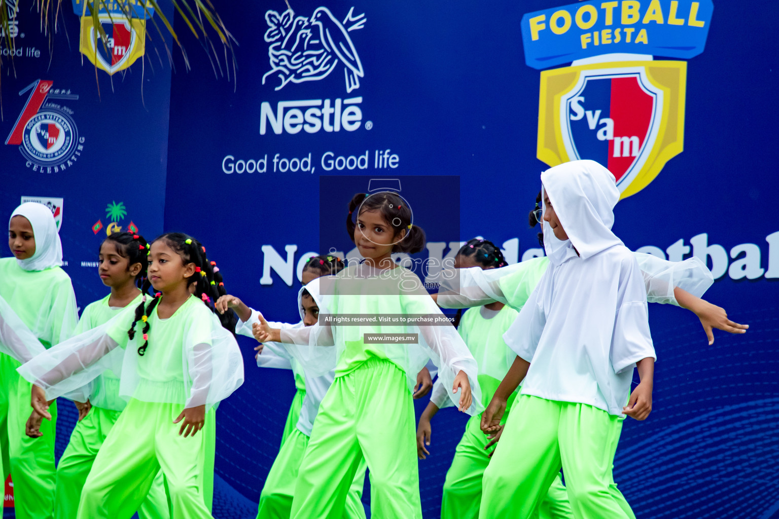 Draw Ceremony of Nestle' Kids Football Fiesta 2023 held in Artificial Beach, Male', Maldives on Saturday, 7th October 2023