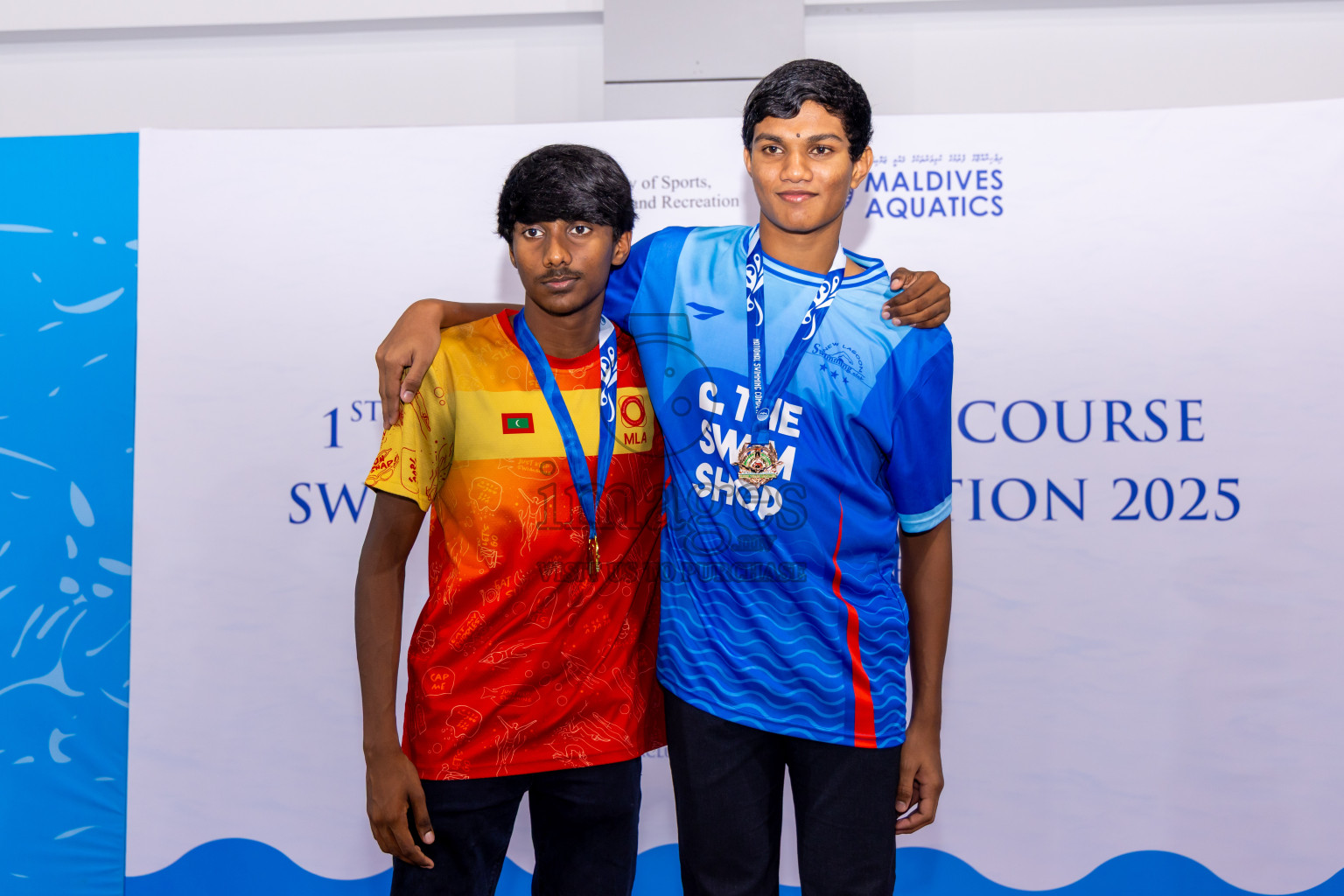 Closing Ceremony of 1st National Short Course Swimming Competition held in Hulhumale', Maldives on Thursday, 19th June 2025. Photos: Nausham Waheed / images.mv