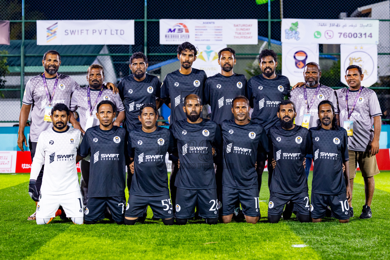 Much Black vs Naalaafushi YC in Day 1 of Laamehi Dhiggaru Ekuveri Futsal Challenge 2024 was held on Friday, 26th July 2024, at Dhiggaru Futsal Ground, Dhiggaru, Maldives Photos: Nausham Waheed / images.mv