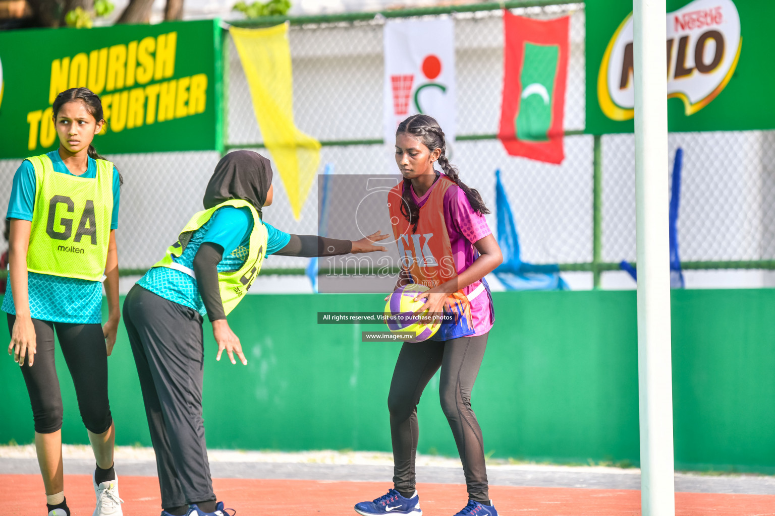 Day 6 of Junior Netball Championship 2022 on 10th March 2022 held in Male', Maldives. Photos by Nausham Waheed