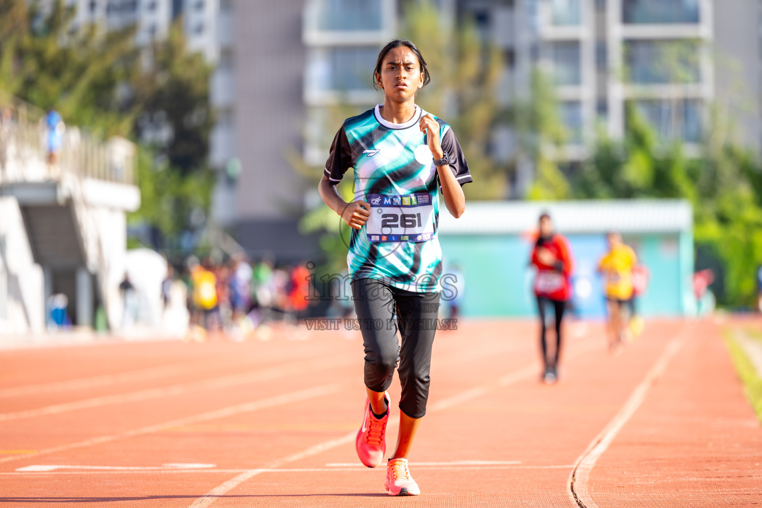 Day 4 of MWSC Interschool Athletics Championships 2024 held in Hulhumale Running Track, Hulhumale, Maldives on Tuesday, 12th November 2024. Photos by: Raaif Yoosuf / Images.mv