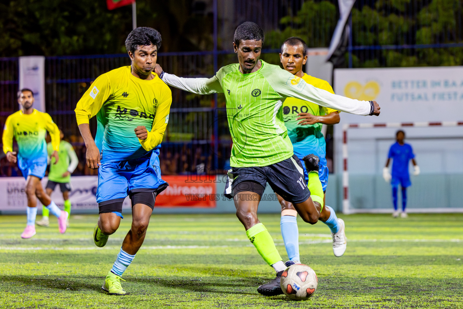 Fehendhoo vs Kihaadhoo in Day 5 of Better in Baa Futsal Fiesta 2025 Men's division held in B. Eydhafushi, Maldives on Sunday, 9th November 2025. Photos: Nausham Waheed / images.mv