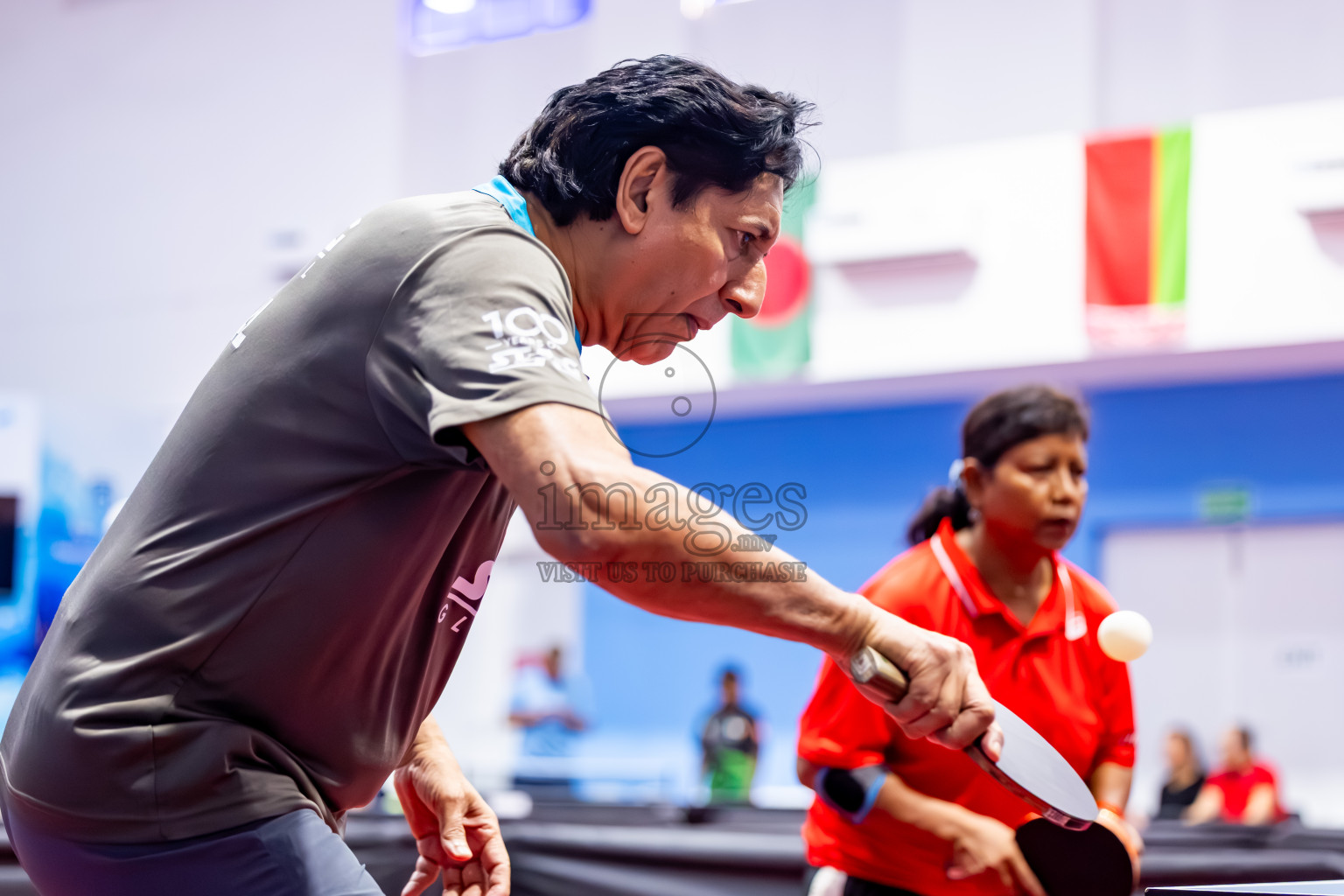 Day 2 of 1st Thoddoo Masters Table Tennis Tournament was held on Friday, 22nd August 2025 in AA Thoddoo, Maldives. Photos: Nausham Waheed / images.mv