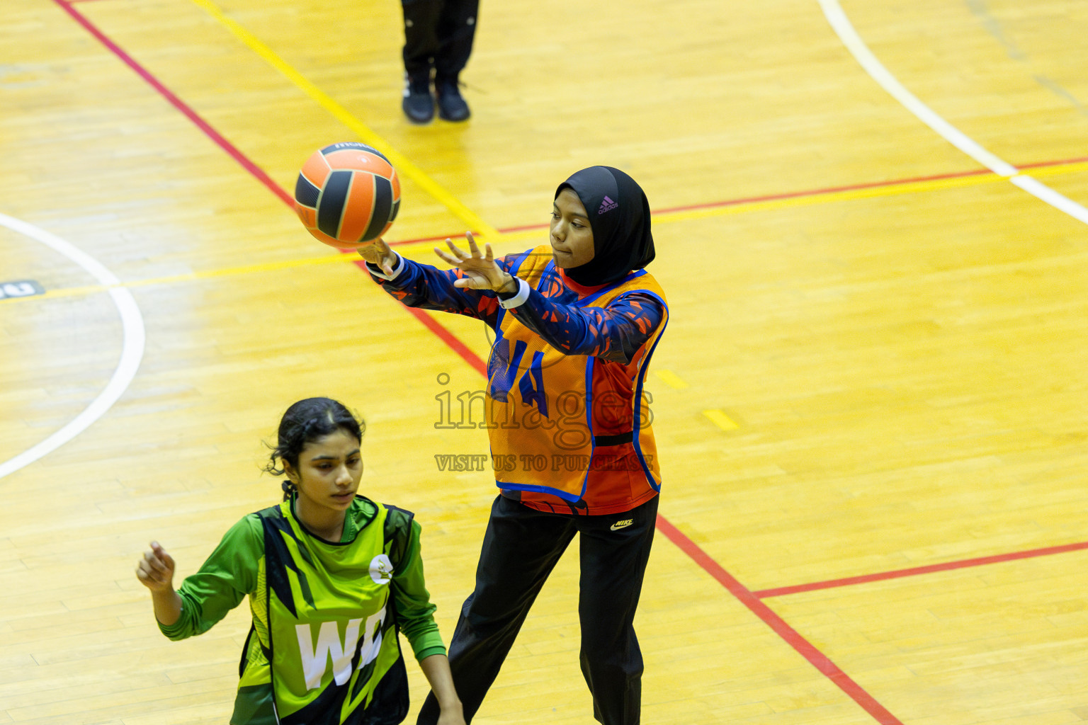 Day 13 of 25th Inter-School Netball Tournament was held in Social Center at Male', Maldives on Saturday, 24th August 2024. Photos: Mohamed Mahfooz Moosa / images.mv