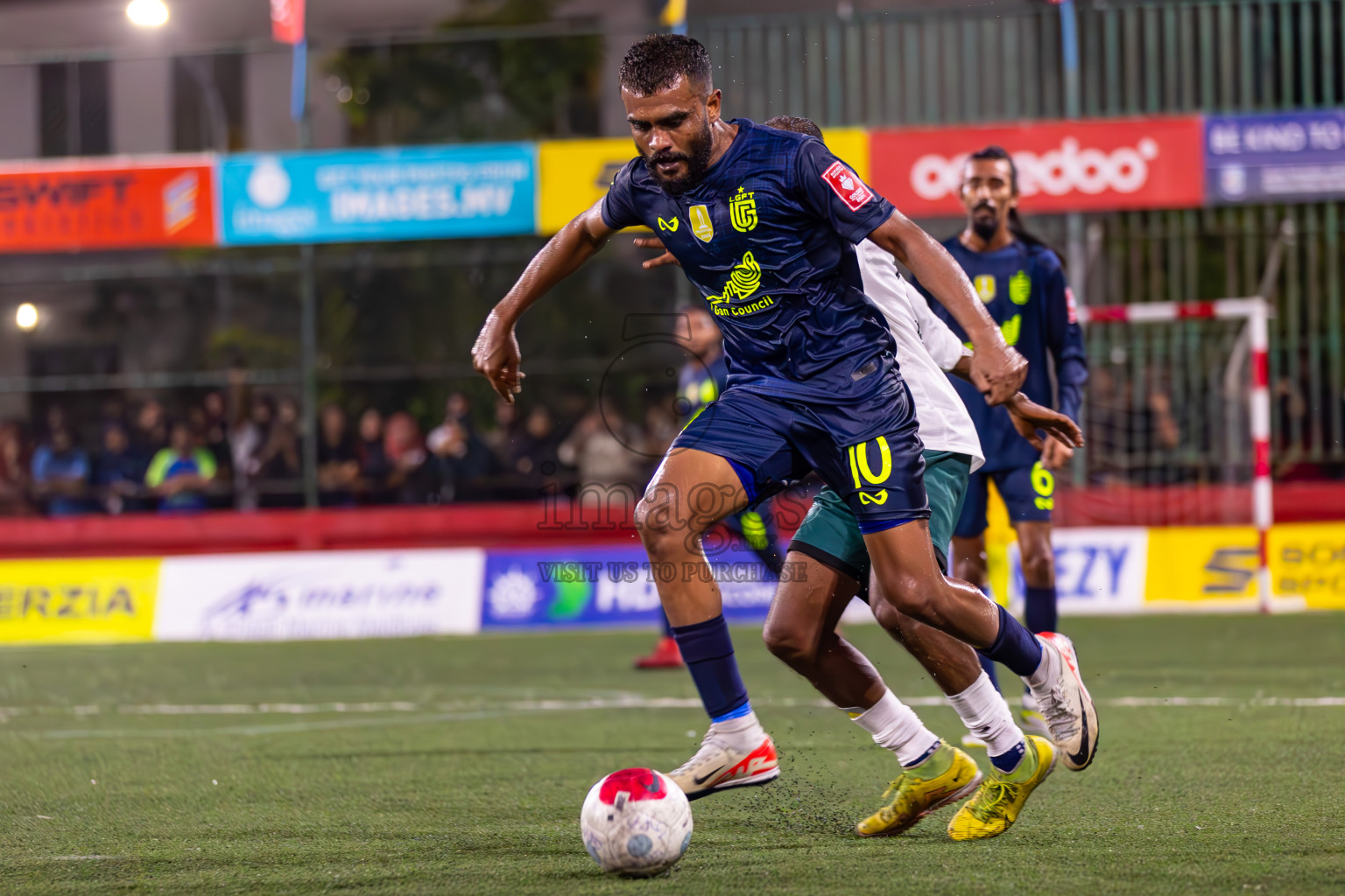 L Maabaidhoo vs L Gan in Day 16 of Golden Futsal Challenge 2024 was held on Tuesday, 30th January 2024, in Hulhumale', Maldives Photos: Ismail Thoriq / images.mv