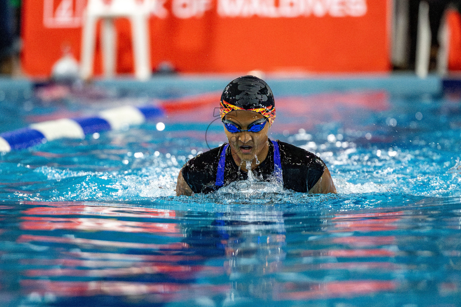 Day 5 of National Swimming Competition 2024 held in Hulhumale', Maldives on Tuesday, 17th December 2024. Photos: Hassan Simah / images.mv