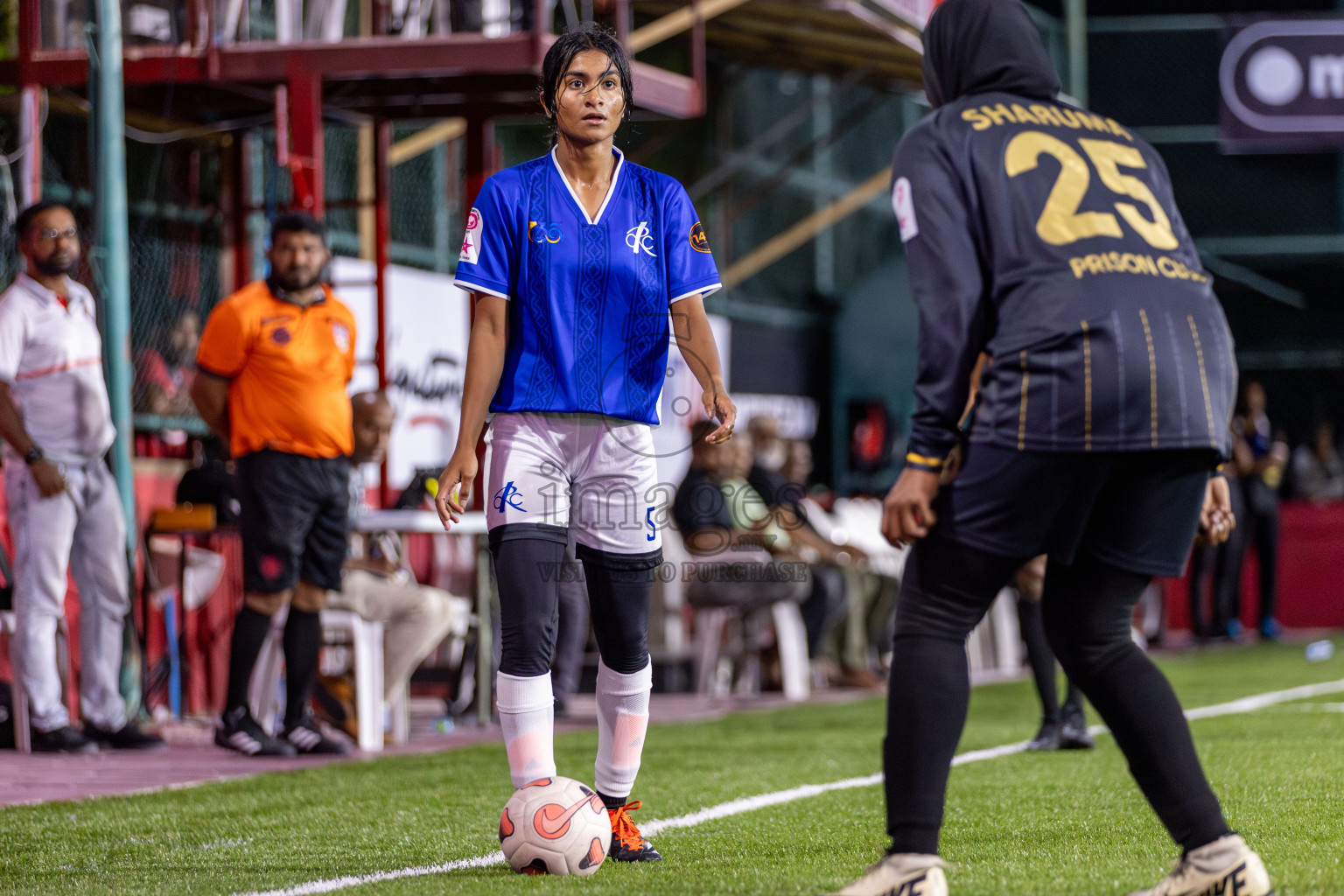Customs RC vs Prison Club in Eighteen Thirty Classic of Club Maldives Cup 2025 held in Rehendi Futsal Ground, Hulhumale', Maldives on Thursday, 4th September 2025. Photos: Yasna Ahmed / images.mv