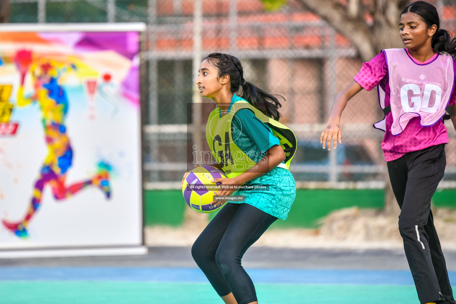 Day 9 of Junior Netball Championship 2022 held in Male', Maldives. Photos by Nausham Waheed