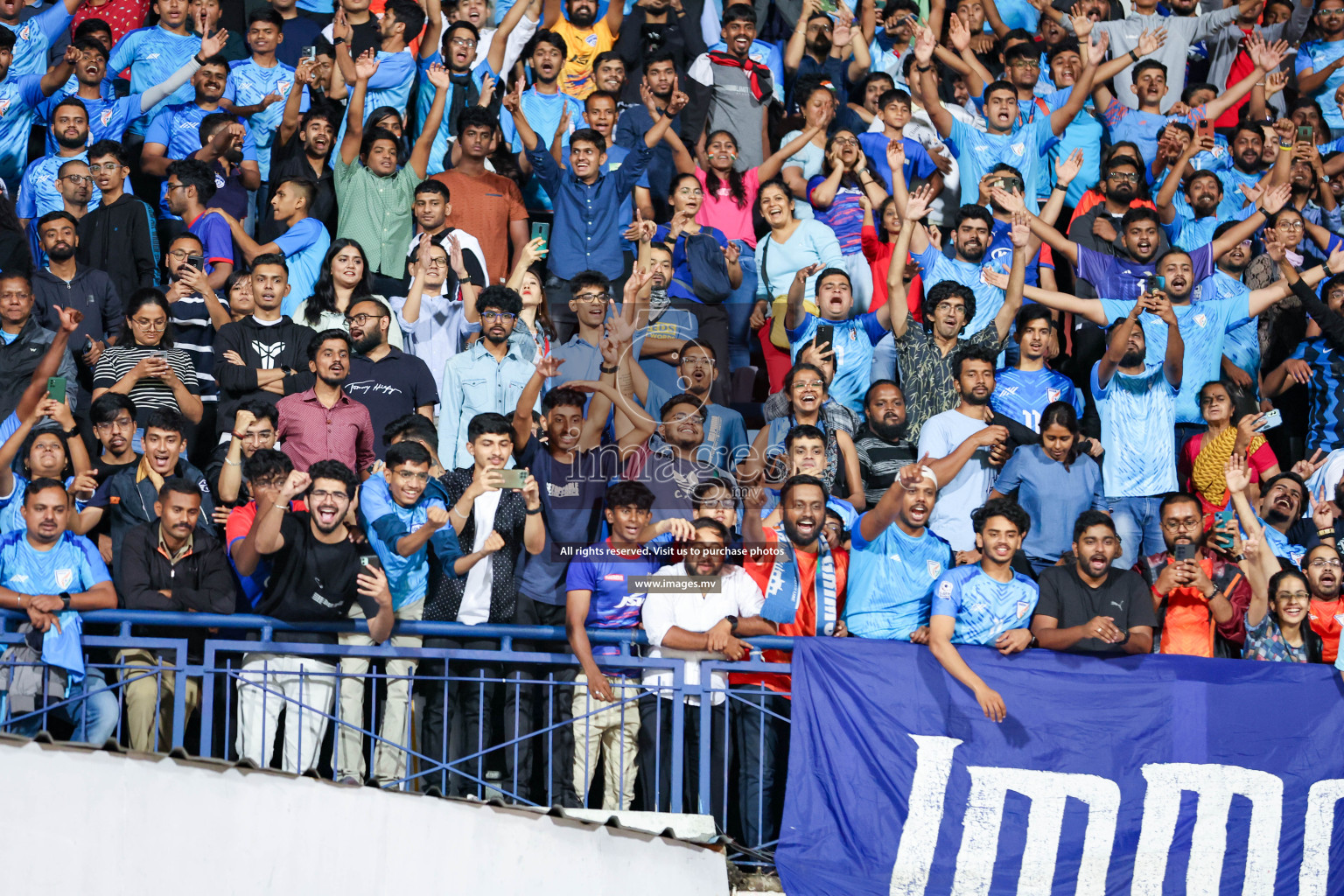 Kuwait vs India in the Final of SAFF Championship 2023 held in Sree Kanteerava Stadium, Bengaluru, India, on Tuesday, 4th July 2023. Photos: Nausham Waheed / images.mv