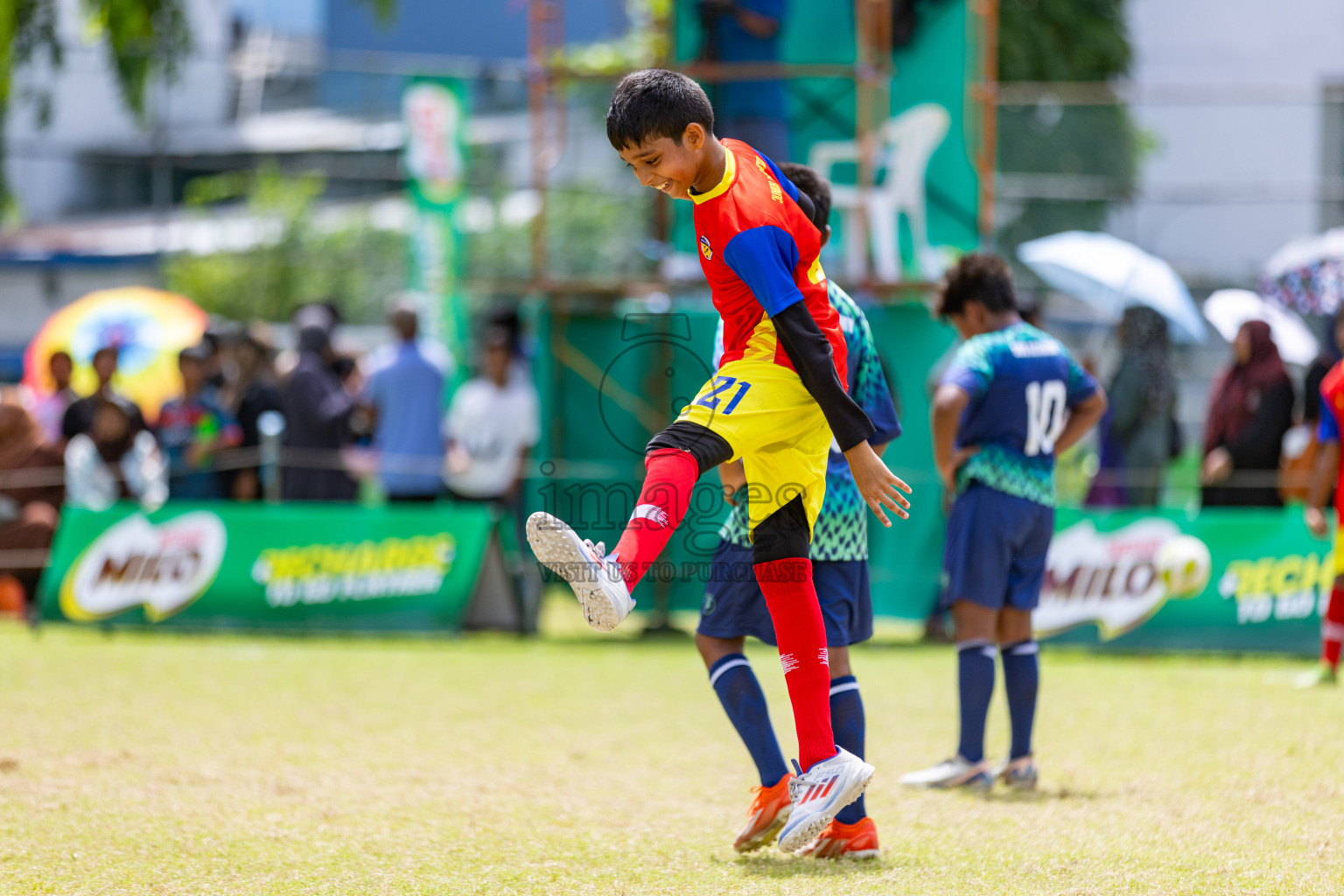 Day 3 of MILO Academy Championship 2025 (U-12) was held at Henveiru Stadium in Male', Maldives on Saturday, 3rd May 2025. 
Photos: Hassan Simah  / images.mv