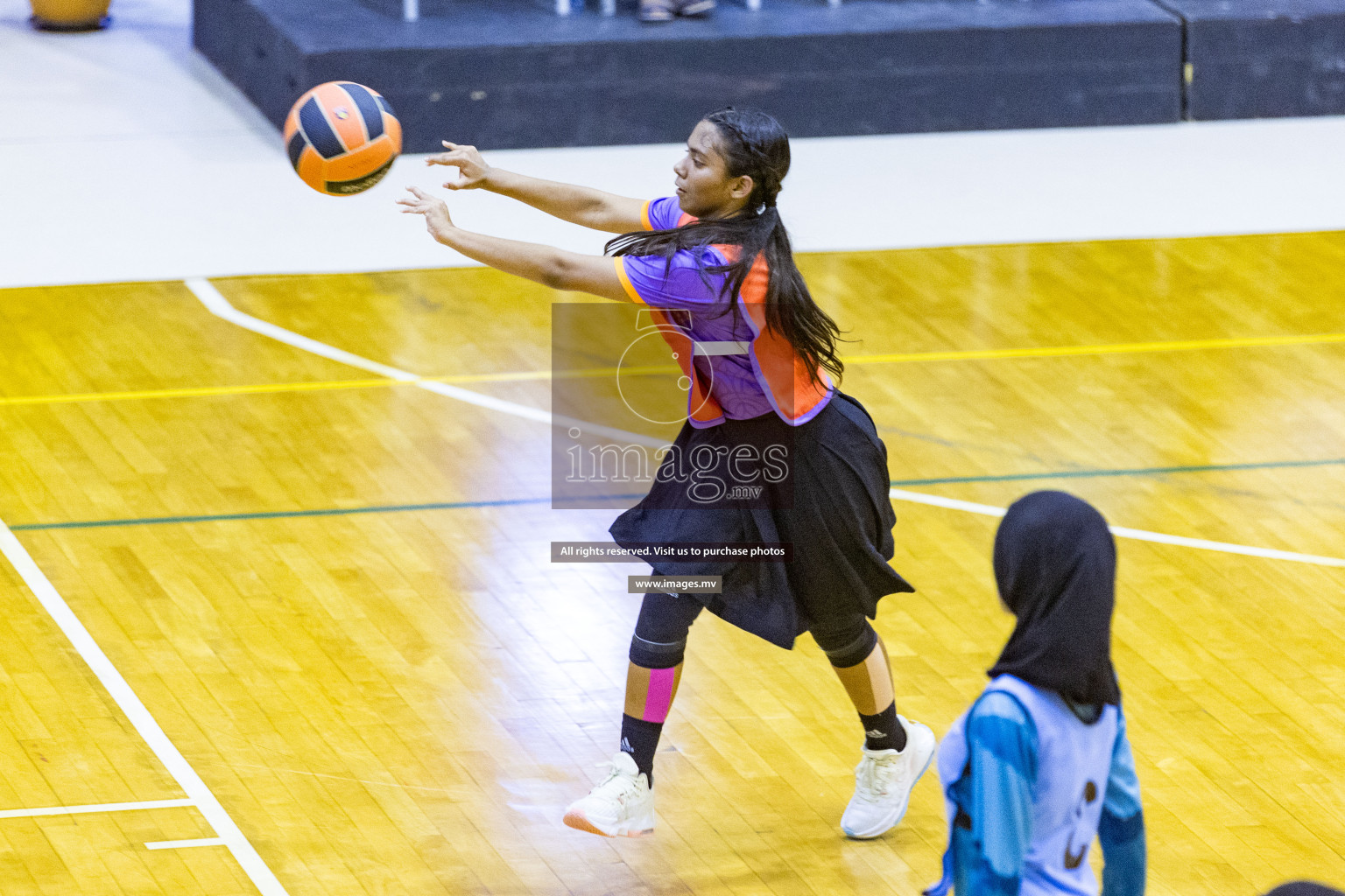 Day6 of 24th Interschool Netball Tournament 2023 was held in Social Center, Male', Maldives on 1st November 2023. Photos: Nausham Waheed / images.mv