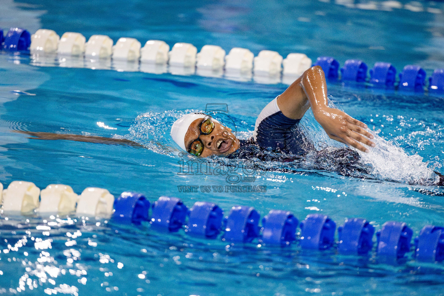 Day 4 of National Swimming Championship 2024 held in Hulhumale', Maldives on Monday, 16th December 2024. Photos: Hassan Simah / images.mv