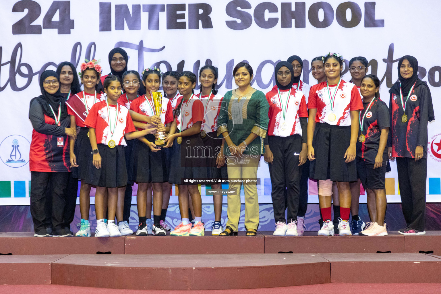 Final of 24th Interschool Netball Tournament 2023 was held in Social Center, Male', Maldives on 7th November 2023. Photos: Nausham Waheed / images.mv