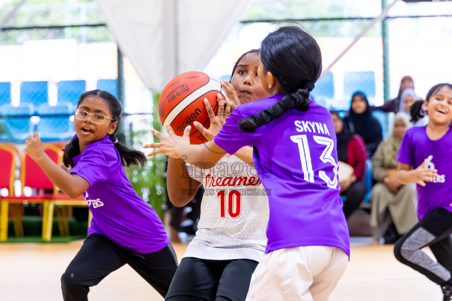 Day 3 of Milo 5 x 5 Junior Challenge 2025 - Basketball tournament held in Basketball Training Center, Male', Maldives on Saturday, 11th October 2025. Photos by: Nausham Waheed, Hassan Simah / Images.mv